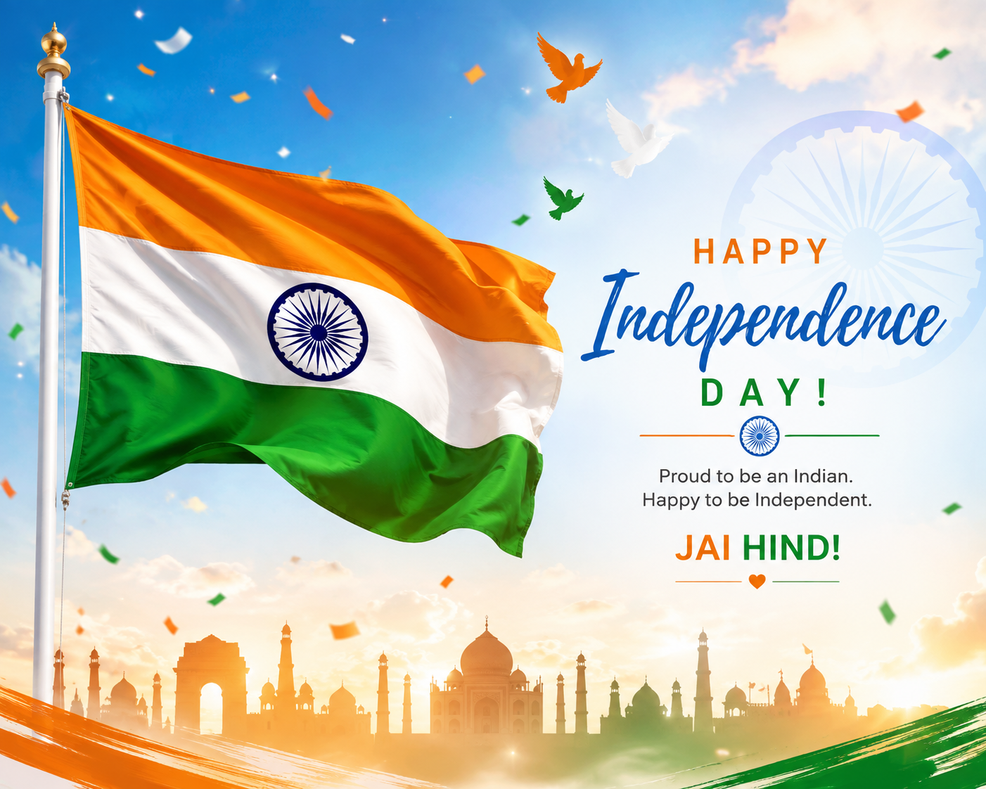 Indian flag - Happy 80th Independence Day